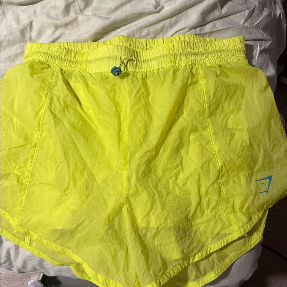 Gymshark Neon Yellow Athletic Shorts